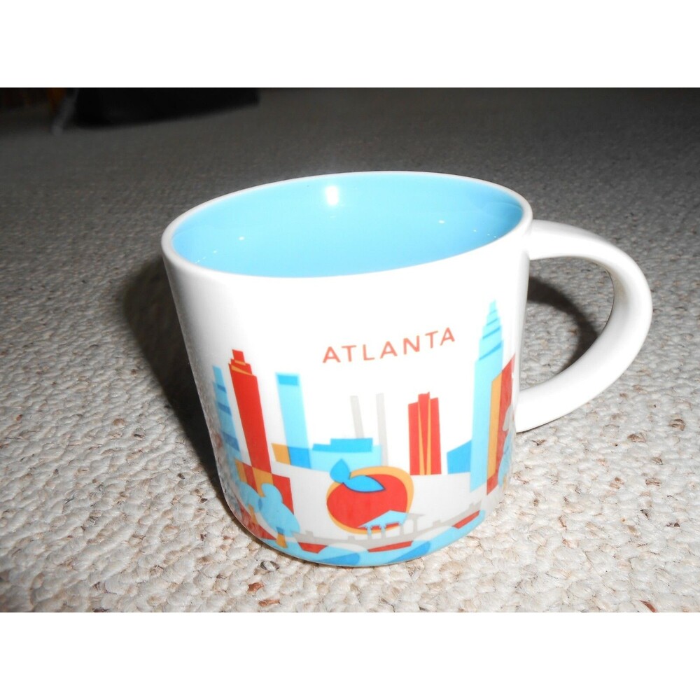Starbucks You Are Here Atlanta, Georgia 14 Oz Coffee Mug Tea Cup GUC Collectible